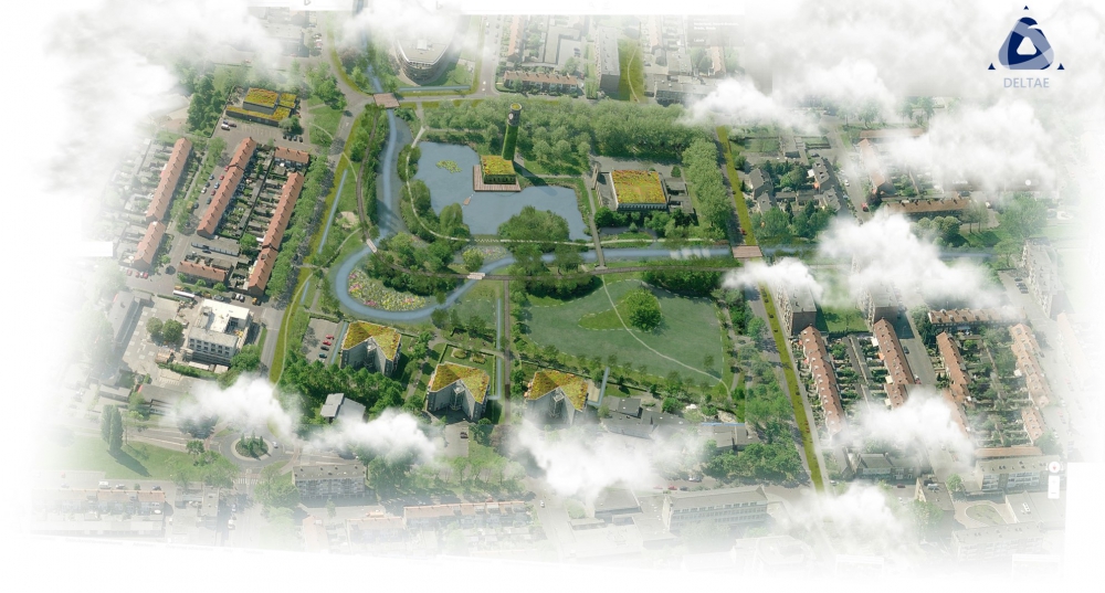 Klimaatadaptieve herinrichting en herberekening stedelijk waterloop